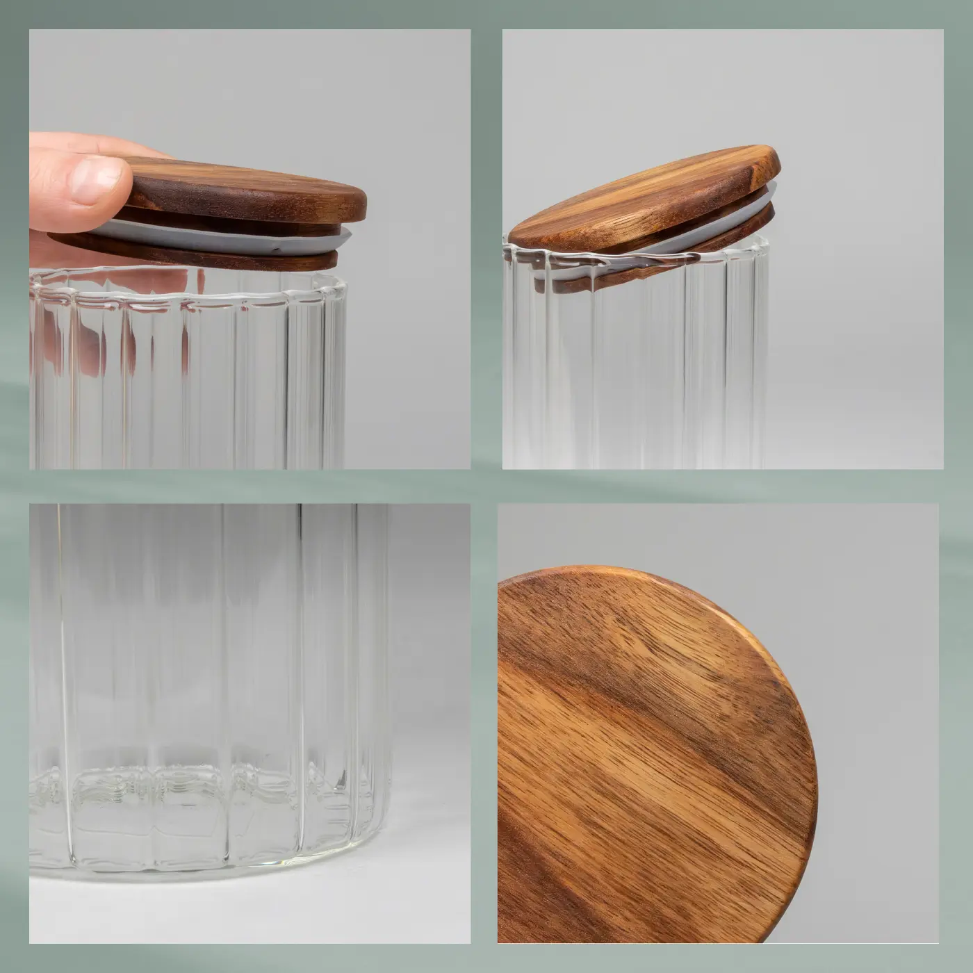 Kela Vorratsdose Dorothea transparent/braun 