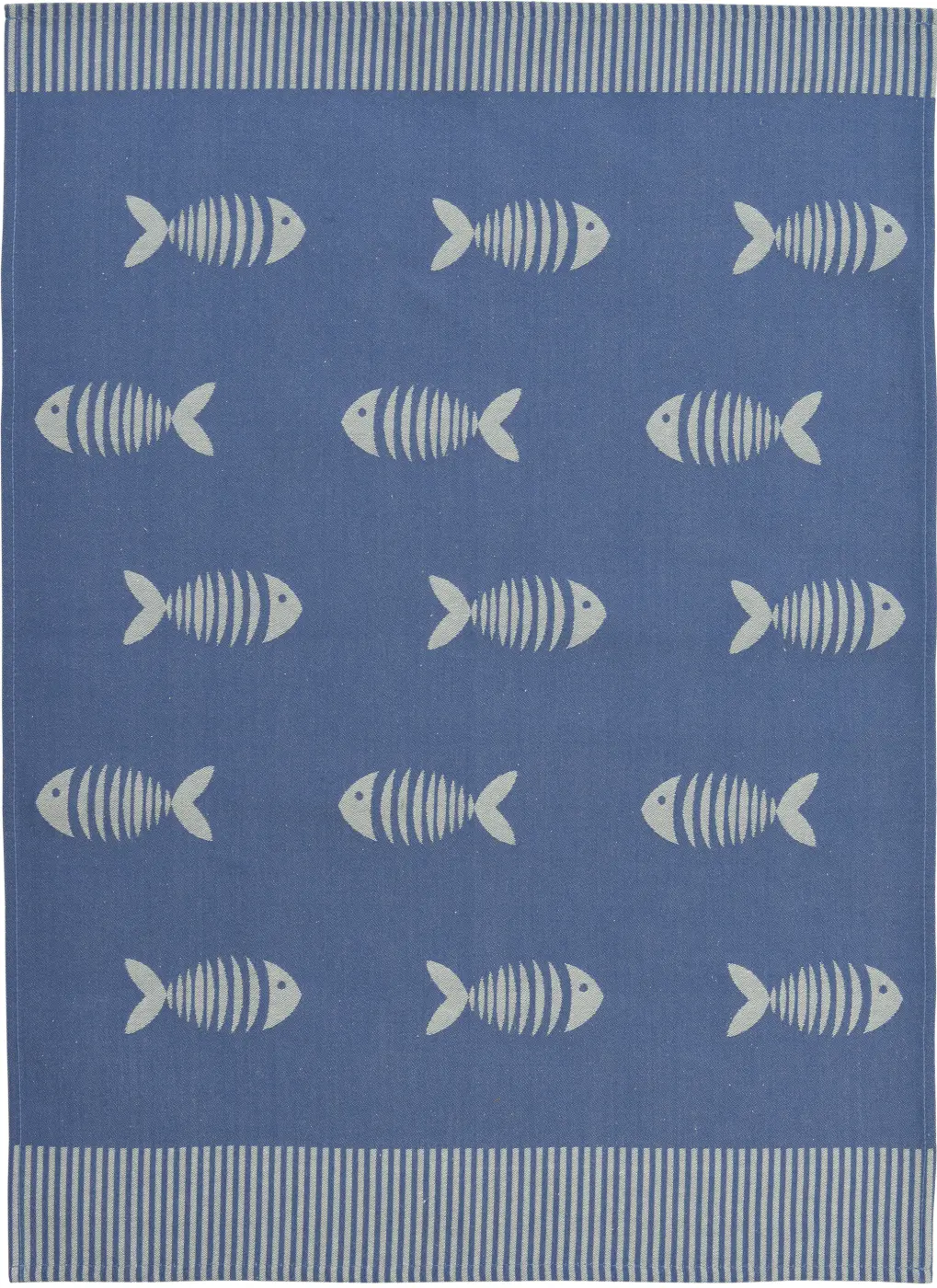 Sander Geschirrtuch Omega blue 50 x 70 cm