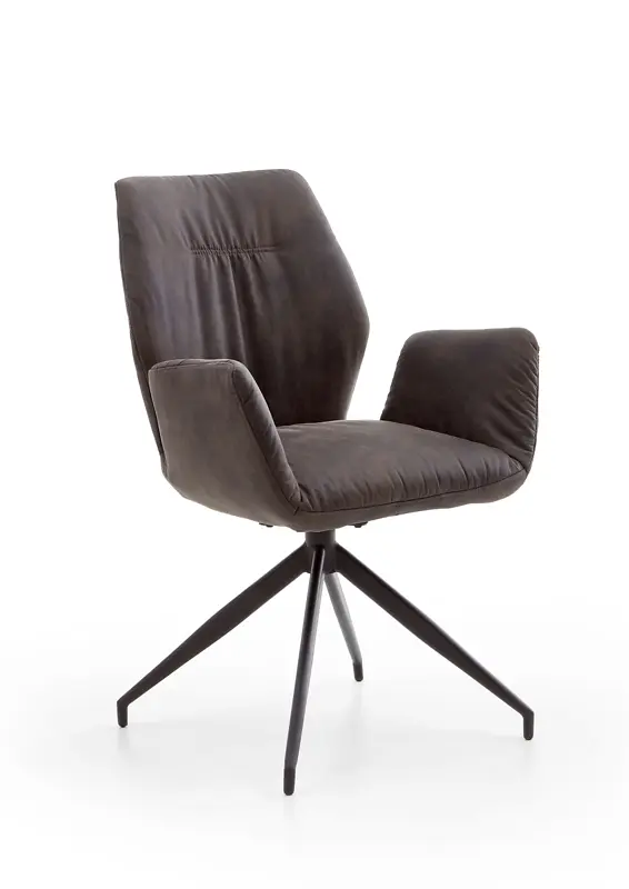 Niehoff  Design-Armlehnenstuhl Windhoek "420 Aberdeen anthrazit"