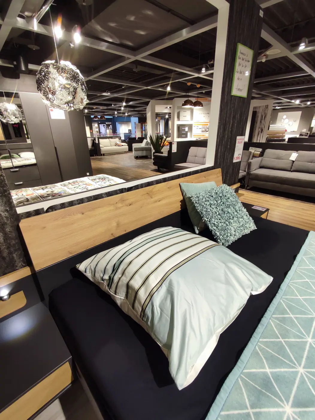 Wiemann  Komplettschlafzimmer  Alabama Graphit/Eiche Bianco Dekor 