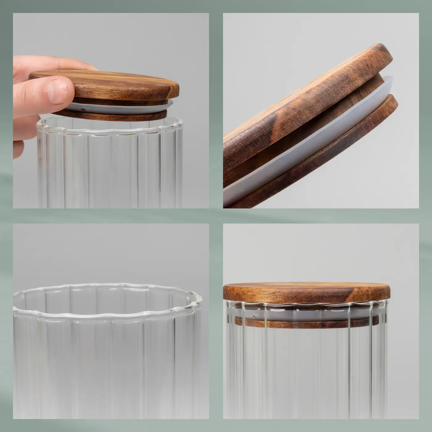 Kela Vorratsdose Dorothea transparent/braun