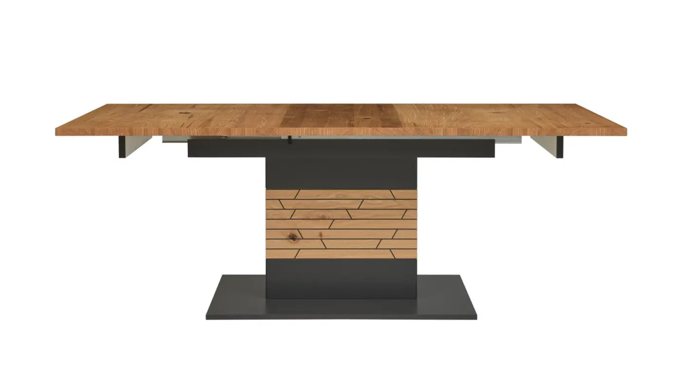 Interliving  Auszugsstisch  Serie 2108 schiefer/Casa Eiche 160/205 x 75 x 90 cm 
