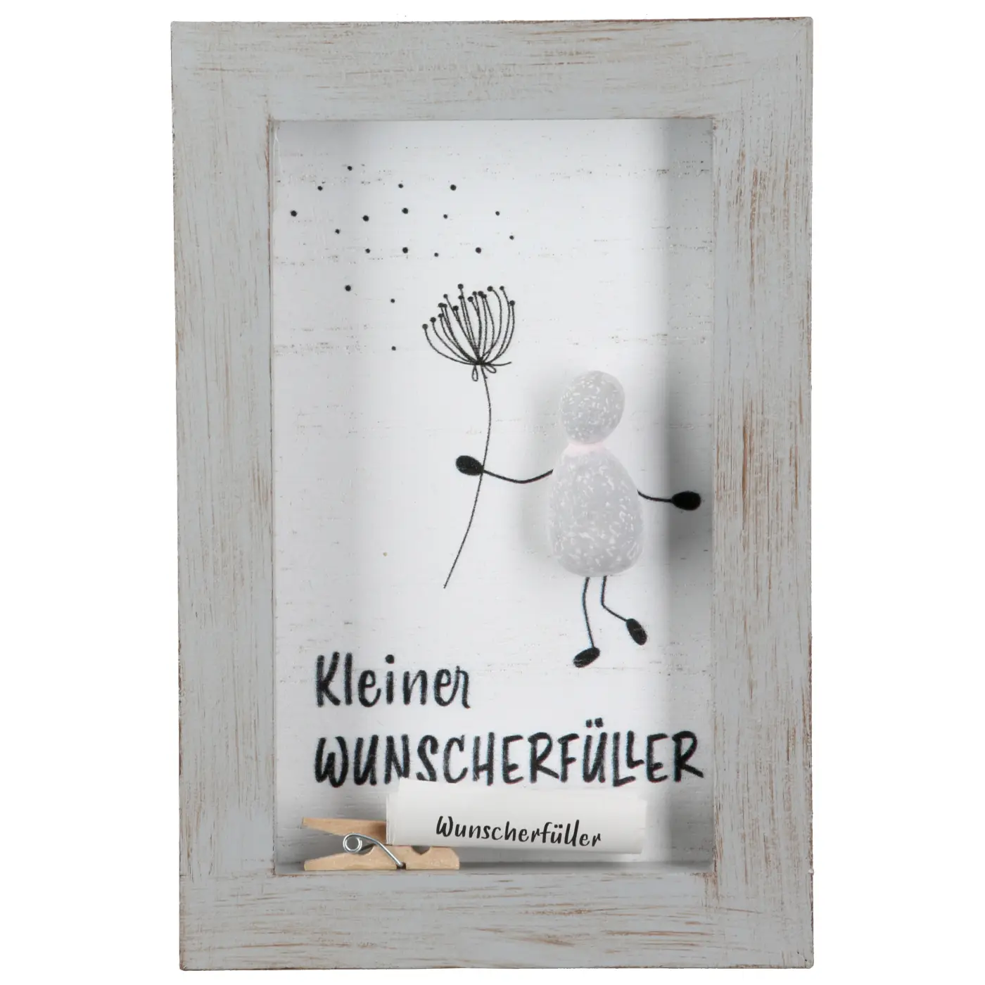 Gilde Steinbild Lots of Love grau L 1.5 x B 10 x H 15 cm
