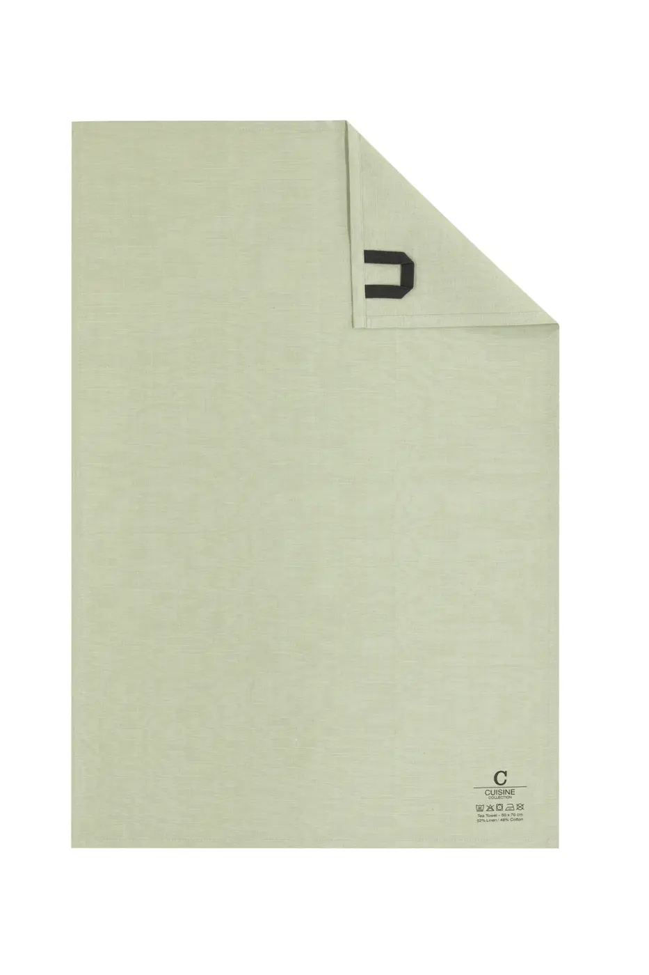 Cawö Home Geschirrtücher Cuisine Nature Uni  wasabi 50x70 cm