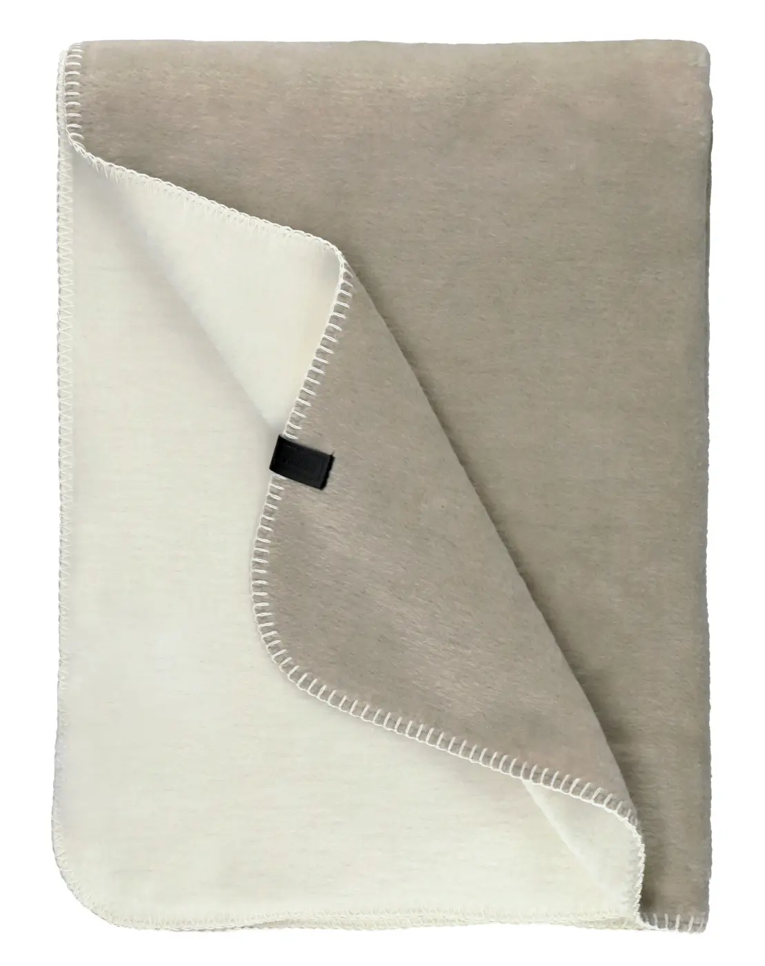 Schöner Wohner Fleece Wohndecke Favorit Doubleface beige 150 x 200 cm