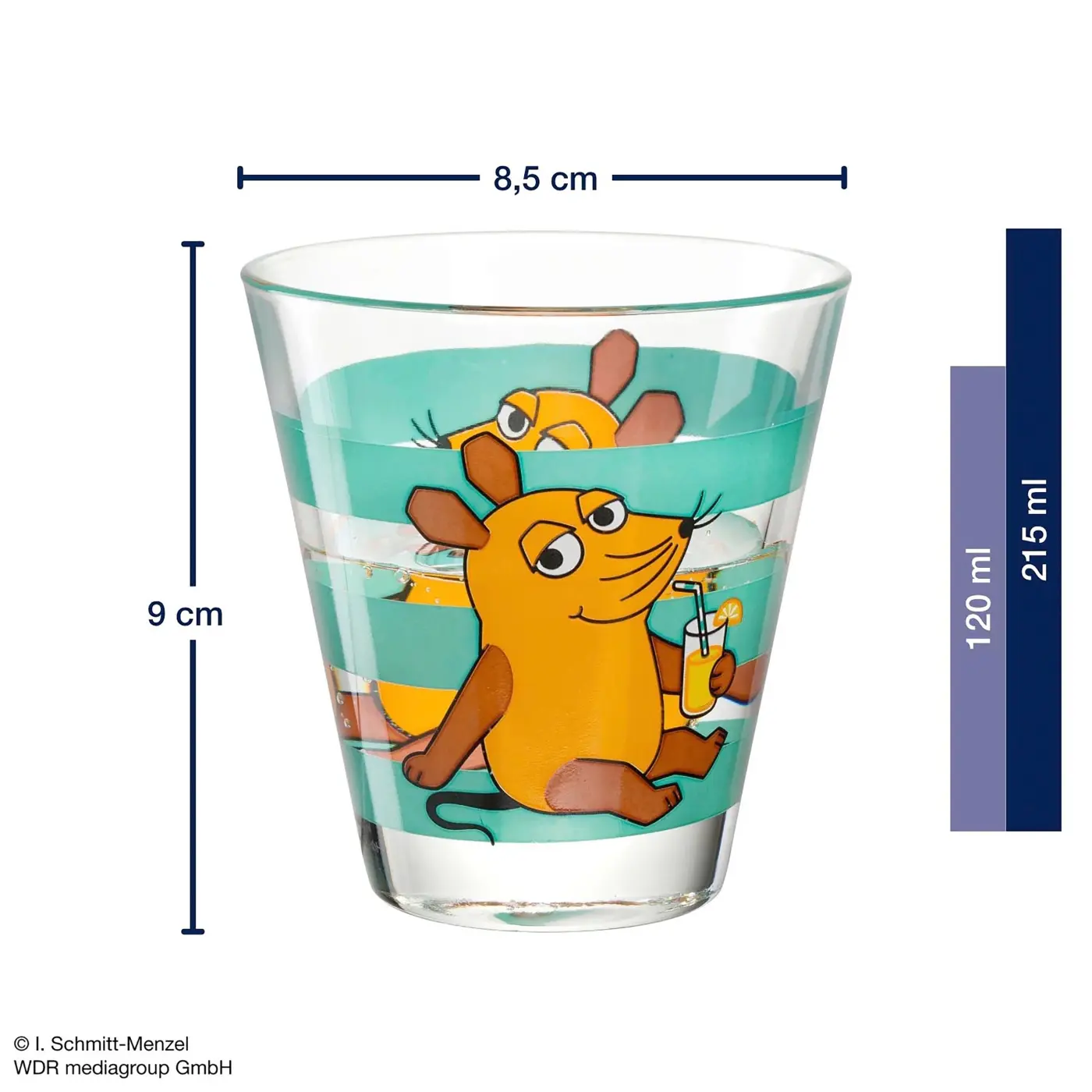Leonardo Saftbecher BAMBINI mehrfarbig 120 ml 9 cm