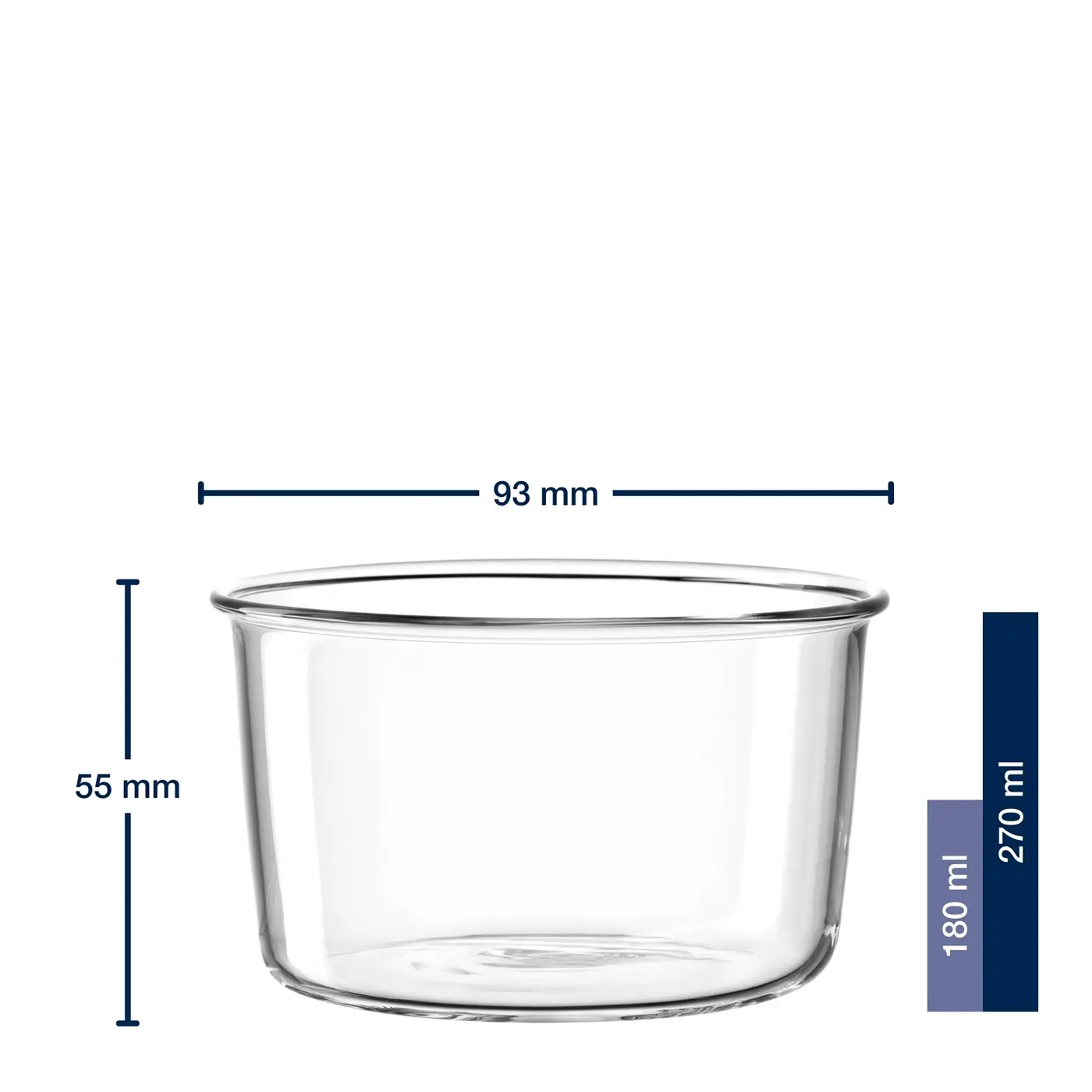 Leonardo Funktionsschale VETRO klar 180 ml 6,1 cm