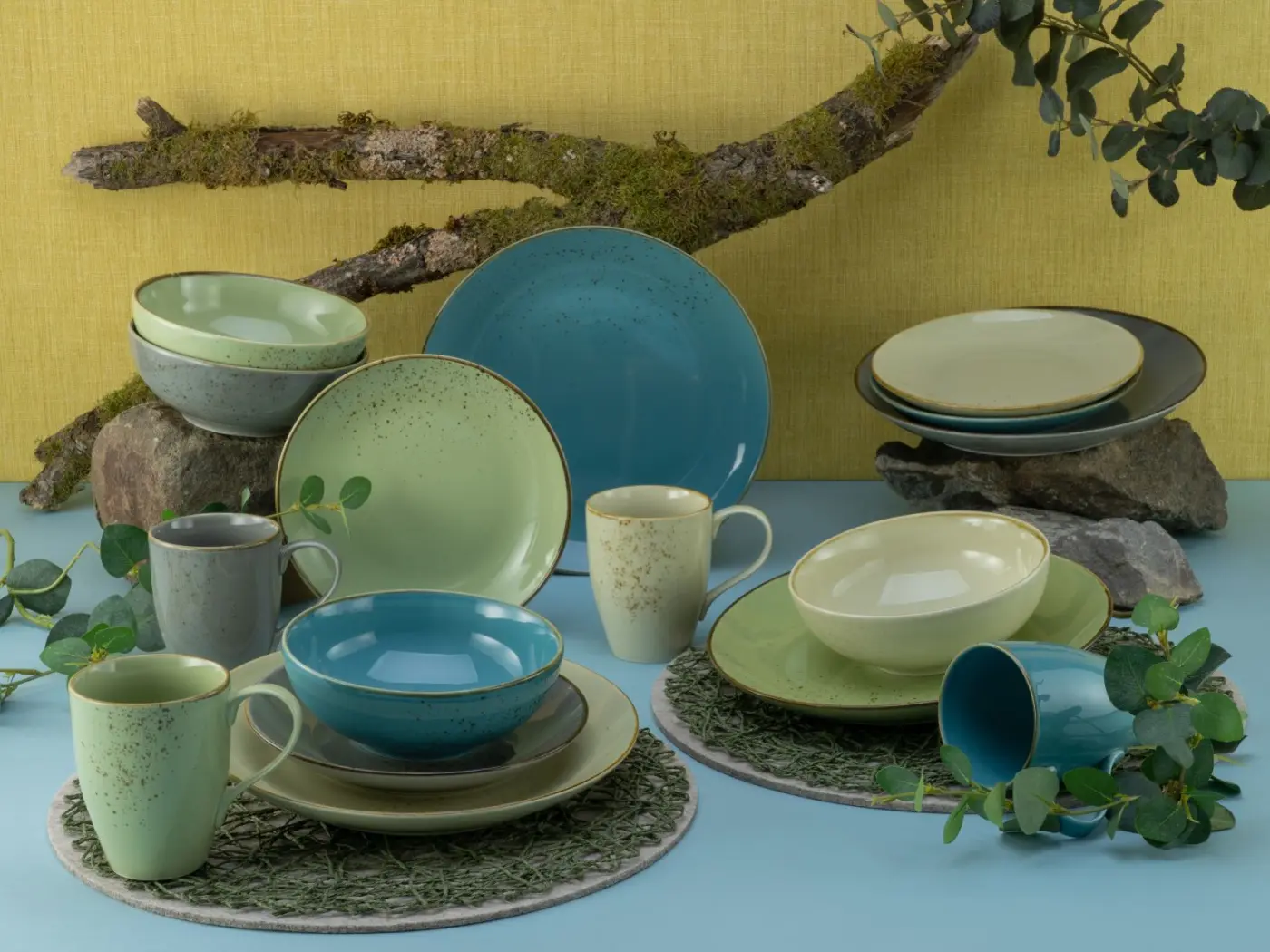 CreaTable Espresso Untere Nature Collection Dark Denim 12 cm