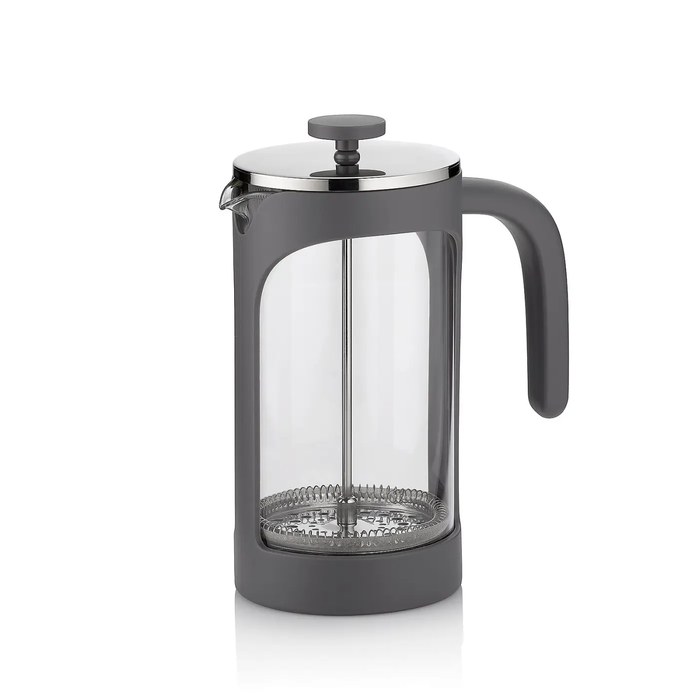 Kela Kaffeebereiter Verona Glas grau 16x21cm 10cmØ 1l