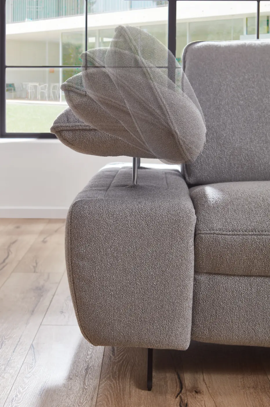 Himolla  Wohnlandschaft Serie Spektra 1488  mit Funktionen Stoff  Q2 grau ca. 344 x 1820 cm