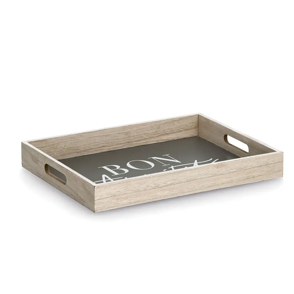 Zeller Tablett "Bon Appetit" MDF anthrazit