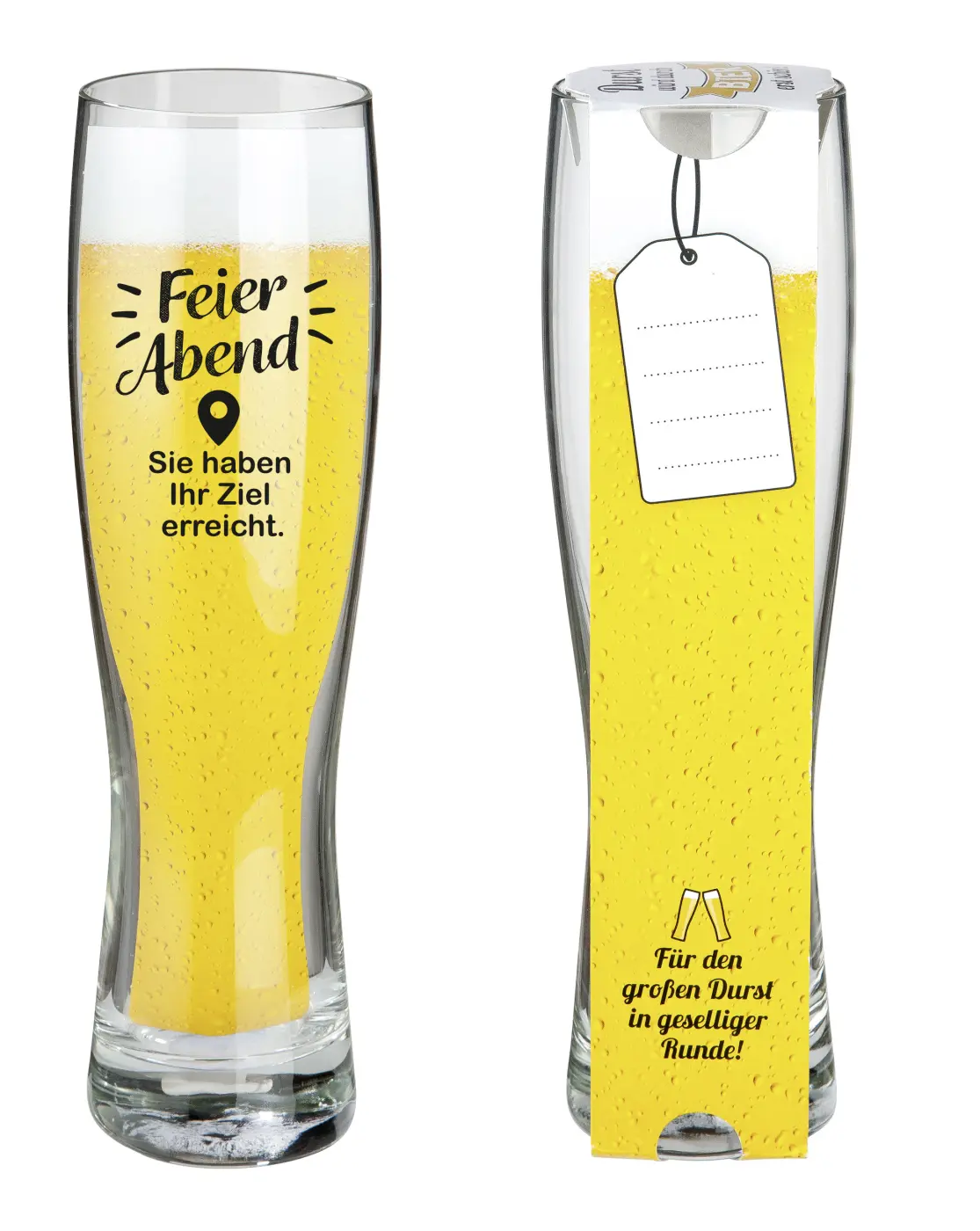Gilde  Glas Weizenbierglas The House of Art Klar