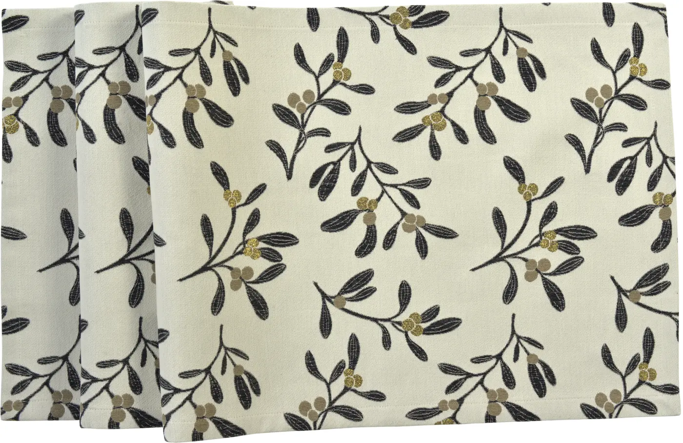 Sander Tischläufer Mistletoe taupe/anthra 50 x 138 cm