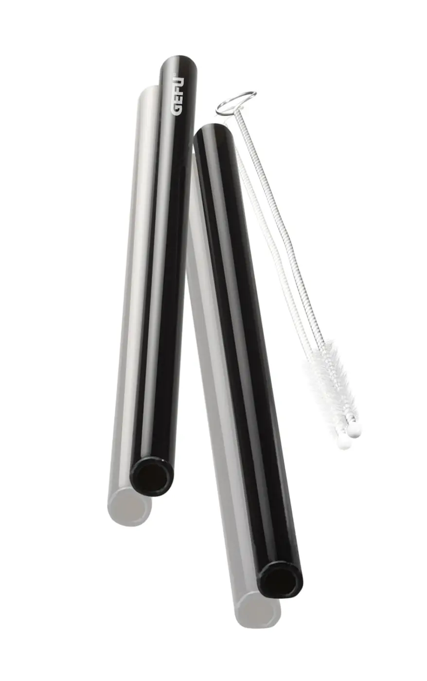 Gefu Glastrinkhalm FUTURE Schwarz
