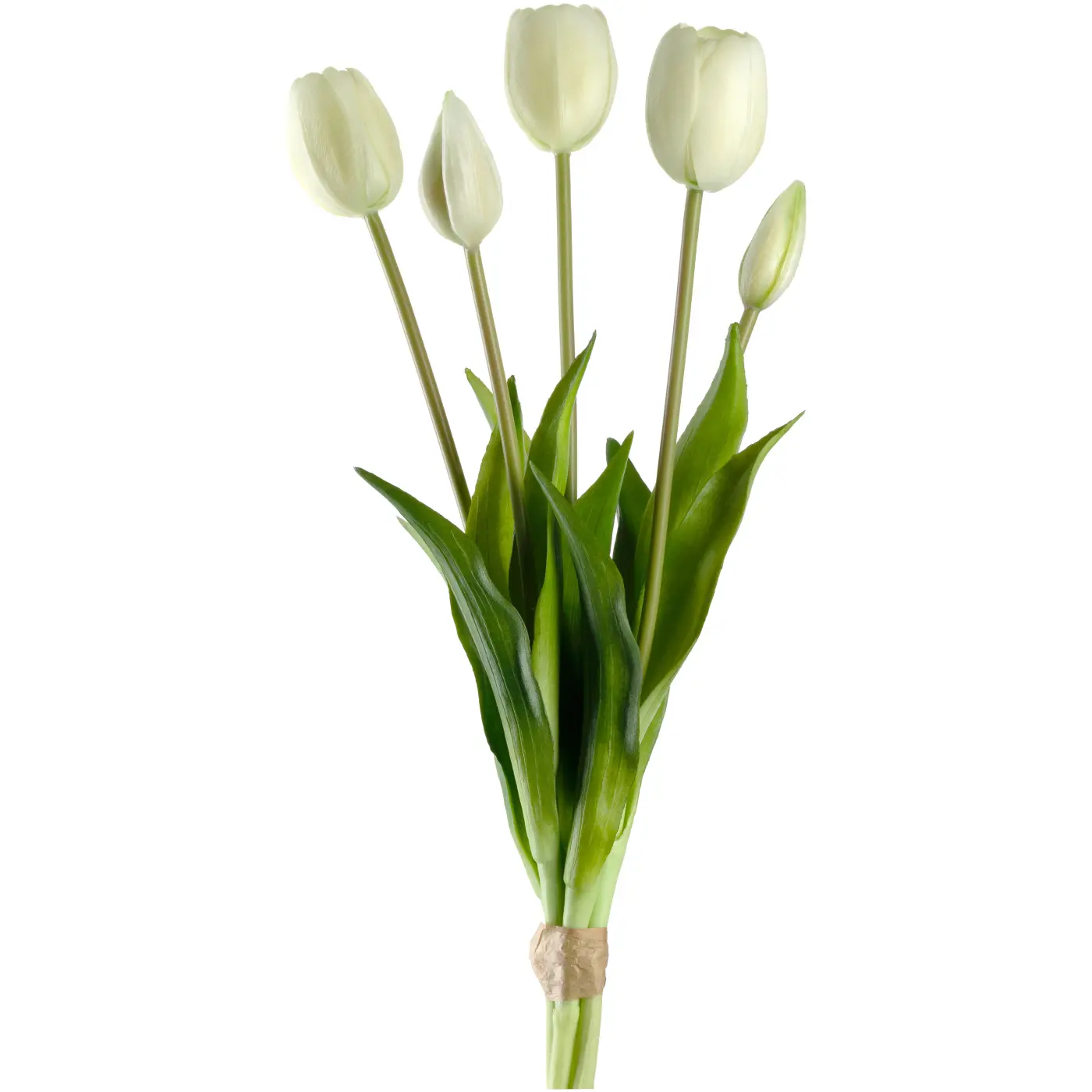 Leonardo Tulpenstrauß FIORE weiß 40 cm Materialmix