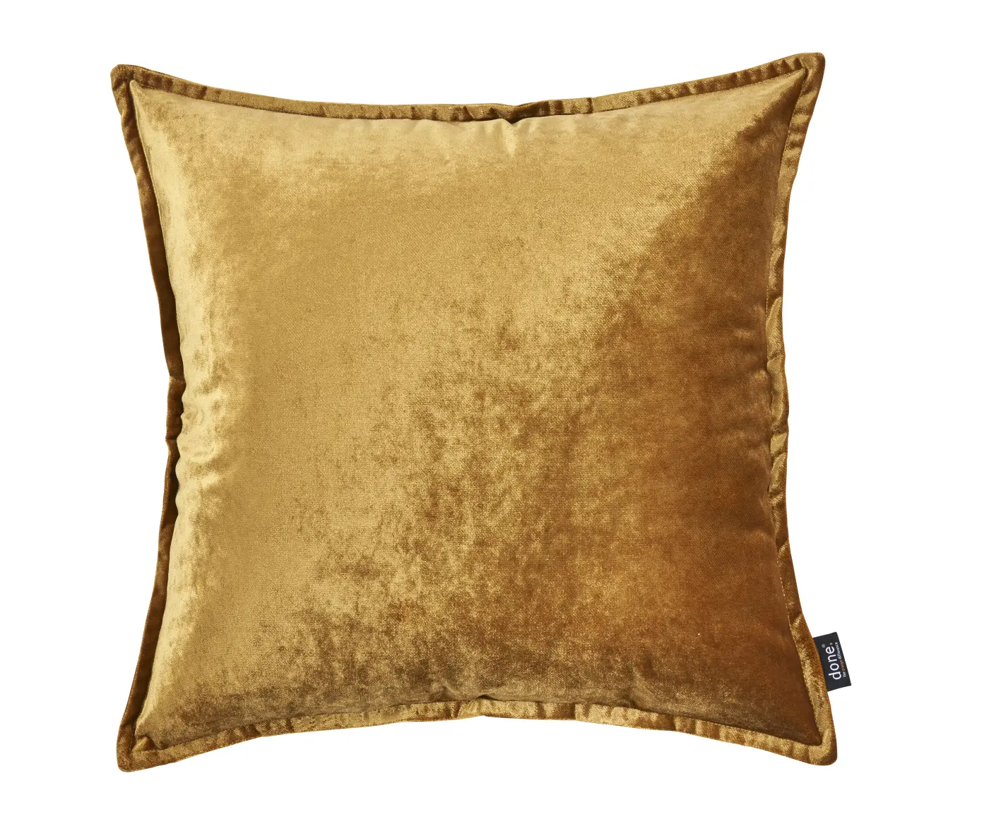 DONE. GLAM Kissenhülle Samt gold 65 x 65 cm