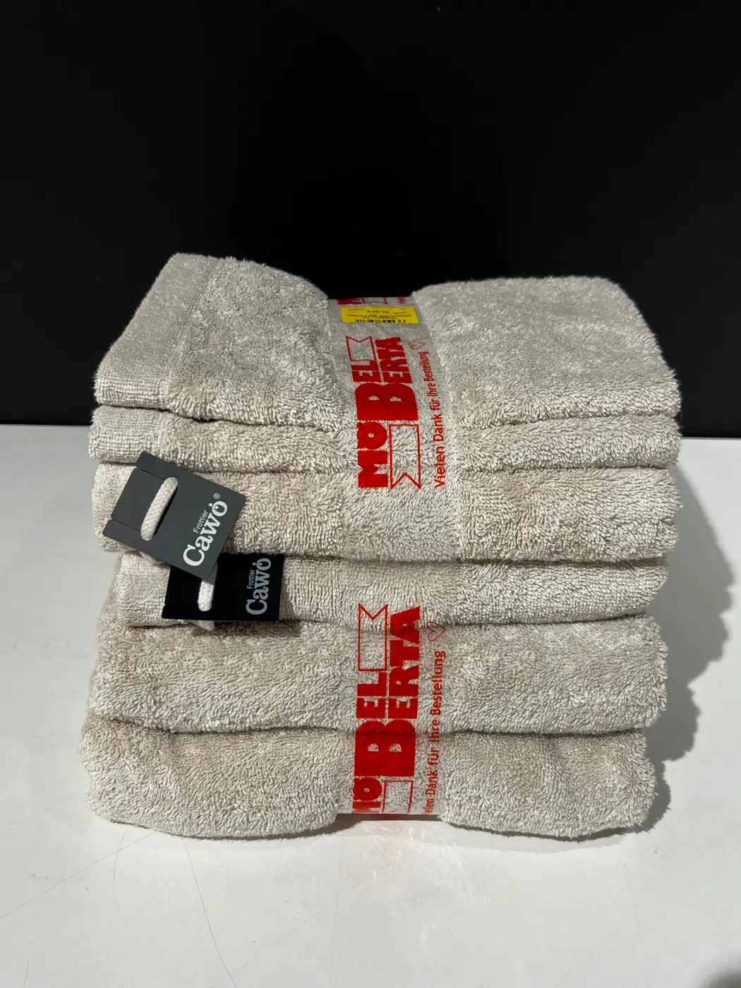 Cawö Handtuchset 6 tlg Serie Lifestyle travertin
