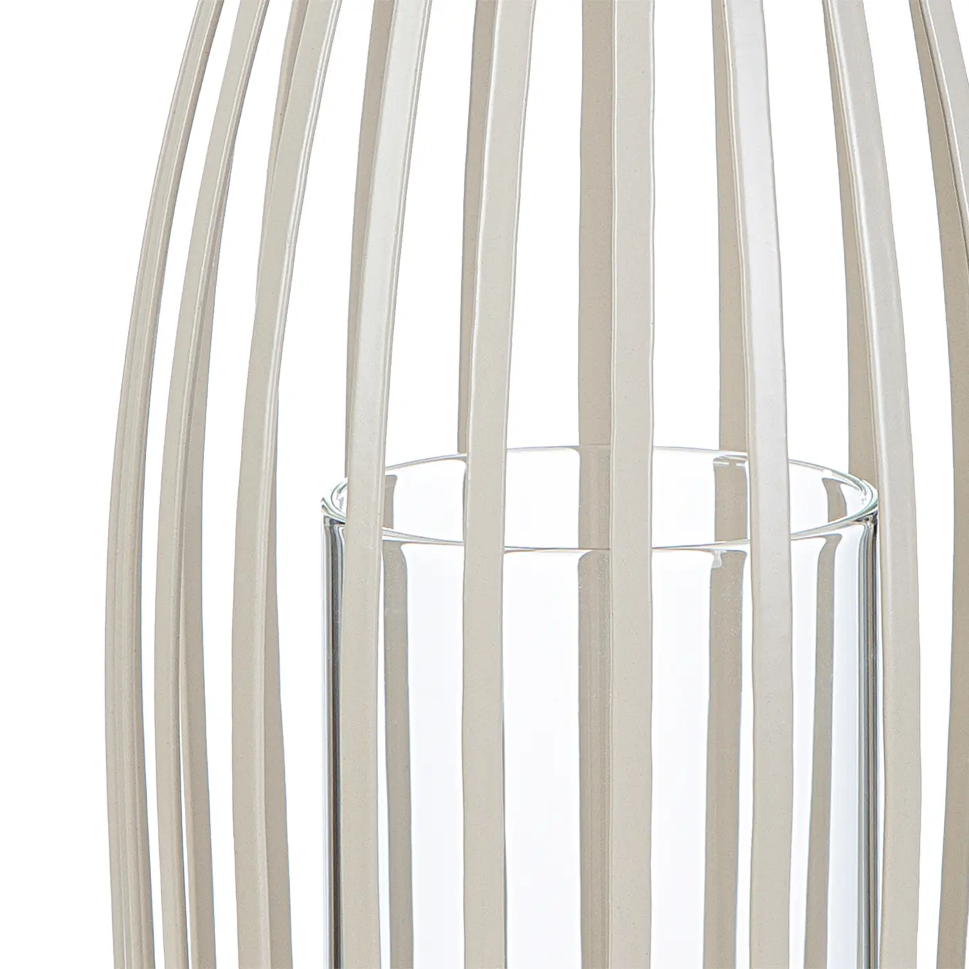 Gilde Windlicht Tammo beige H 22 x Ø 12 cm