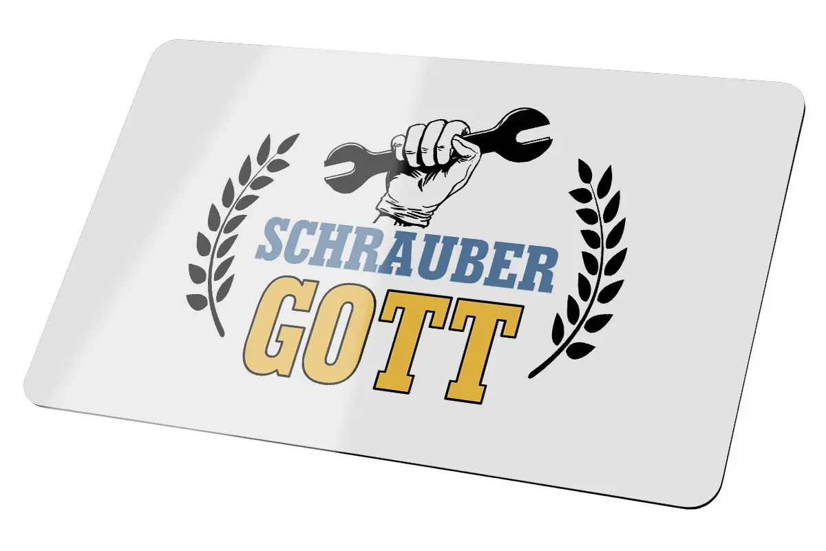 Gilde Brettchen "Schraubergott"