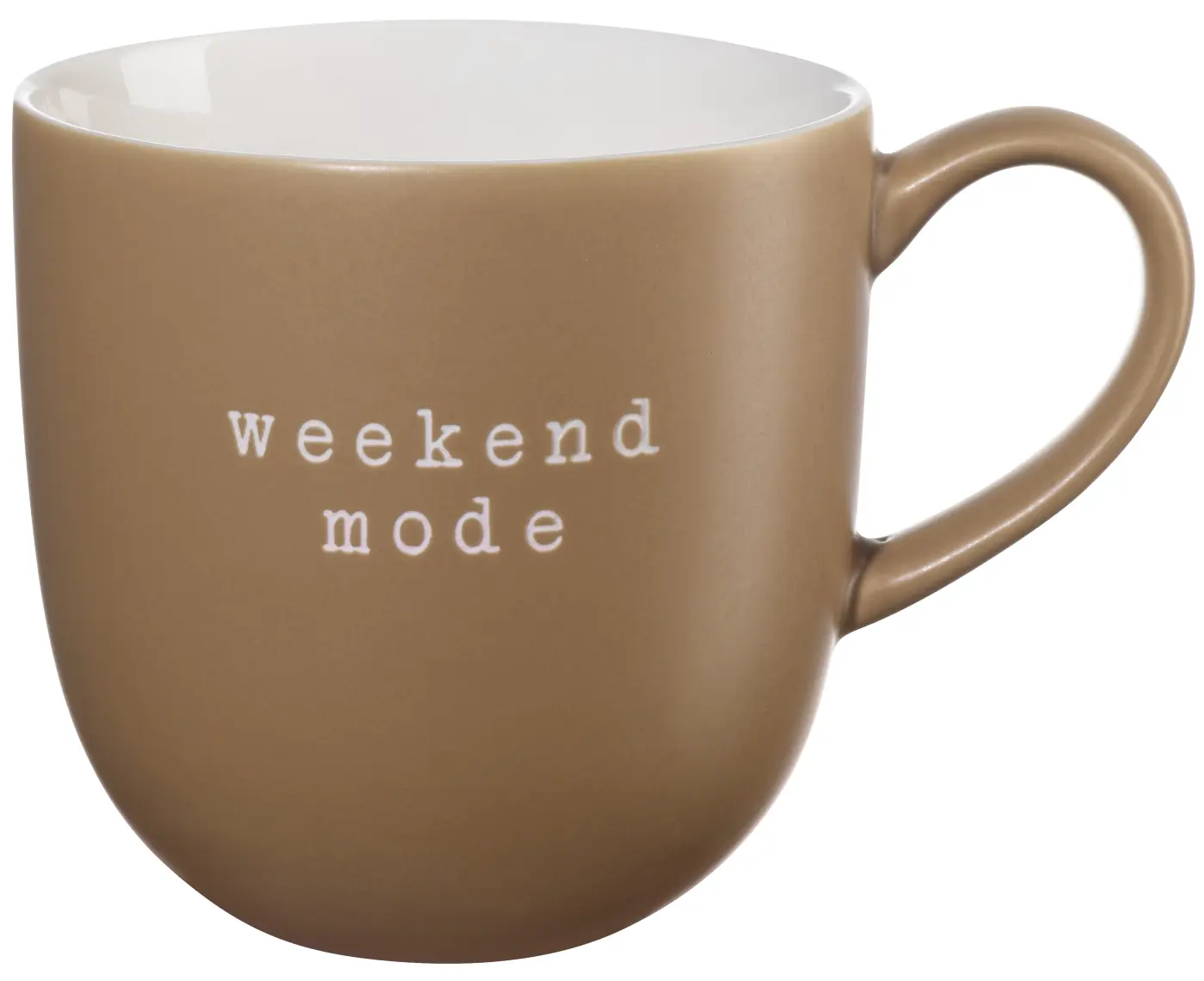 ASA Henkelbecher hey! weekend mode braun 0,35 l