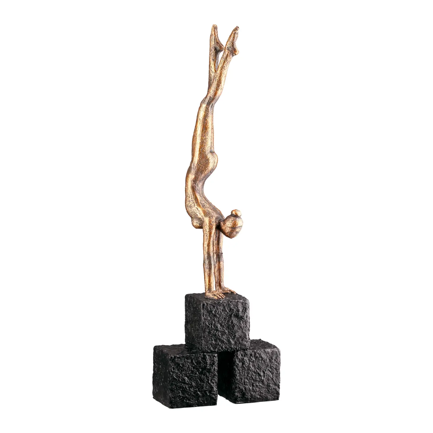 Gilde Skulptur Frau "Movement" Kunstharz bronzefarben