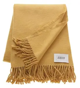Schöner Wohnen Plaid 140 x 200cm Basics gold