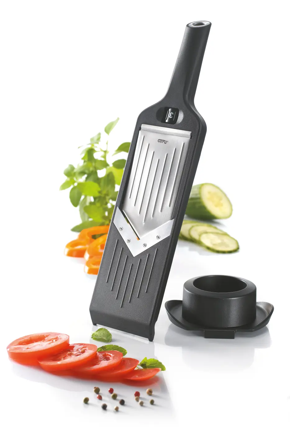 Gefu V-Hobel VIOLI® Schwarz, silber