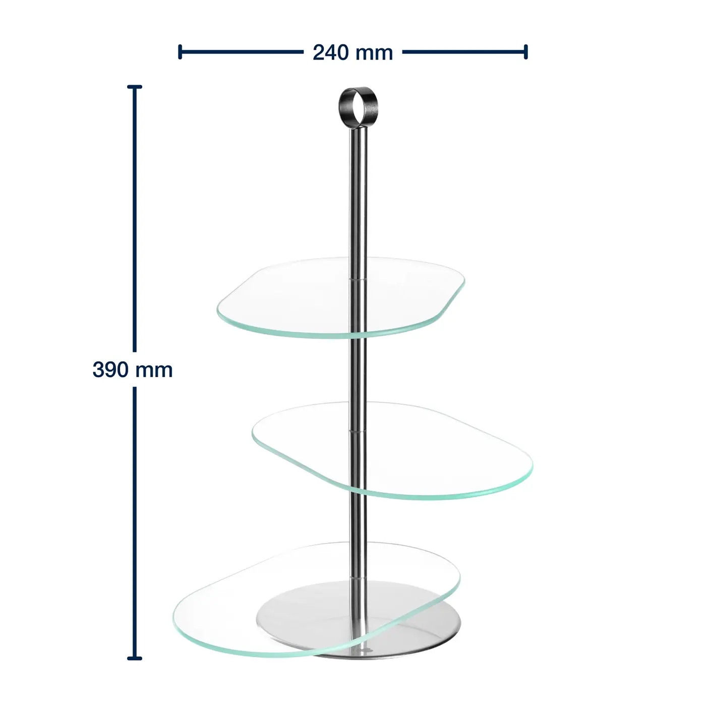 Leonardo Etagere CENA silber 3,5 cm