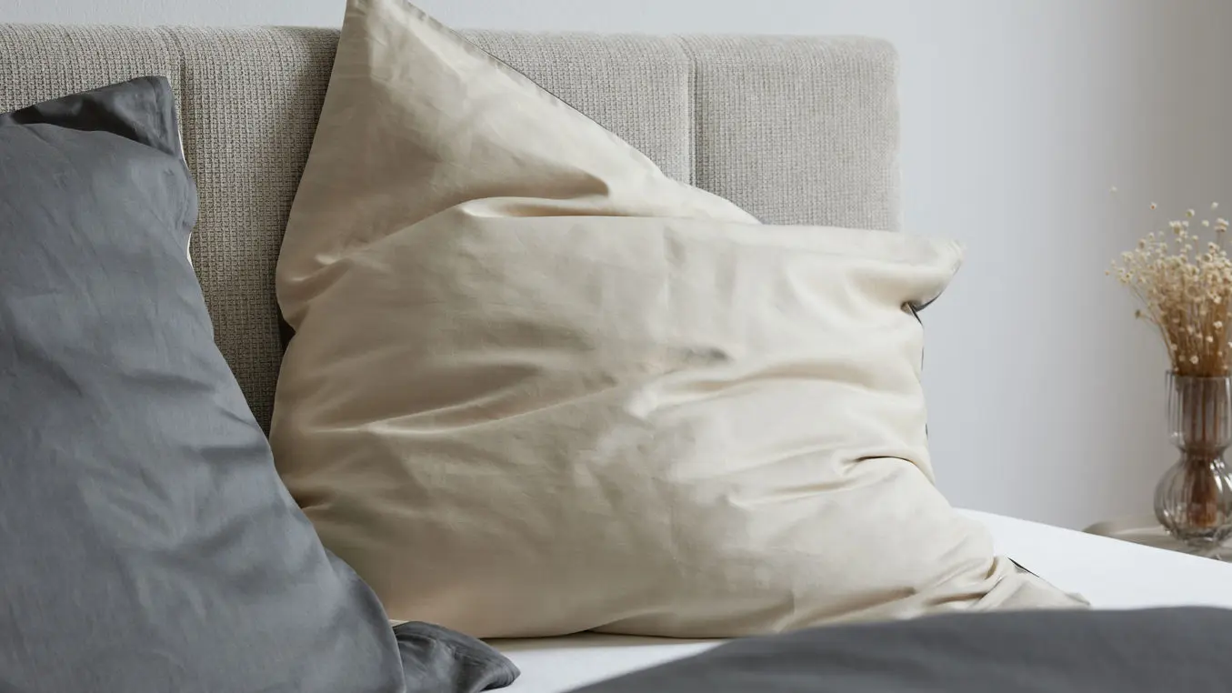 Interliving Baumwollsatin Bettwäsche Serie 9128 155 x 220 cm  anthrazit