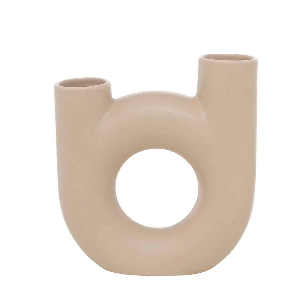 Boltze  Vase Samoya Beige,Weiß
