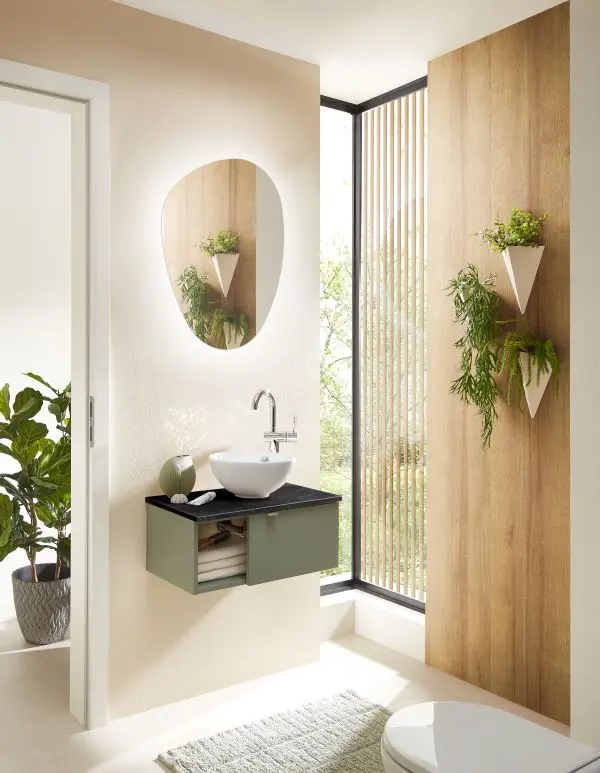 Pelipal  Gästebadkombination Serie 6915 schilfgrün matt