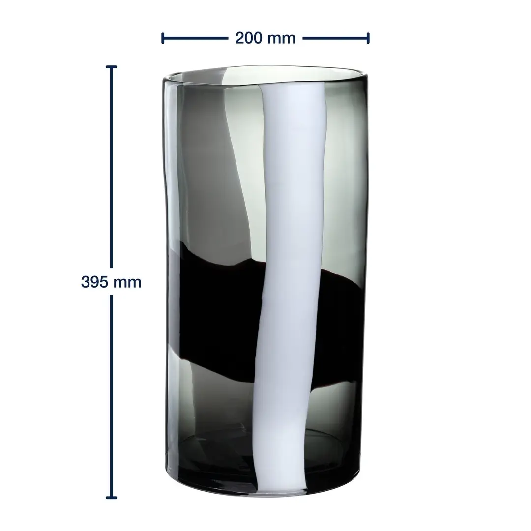 Leonardo Vase BANDA NERA schwarz 40,5 cm