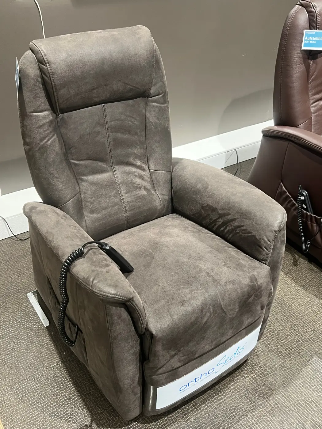 Himolla  Fernsehsessel Quartett  Serie 9107 2 motorisch/Aufstehhilfe  Microfaser  Mocca