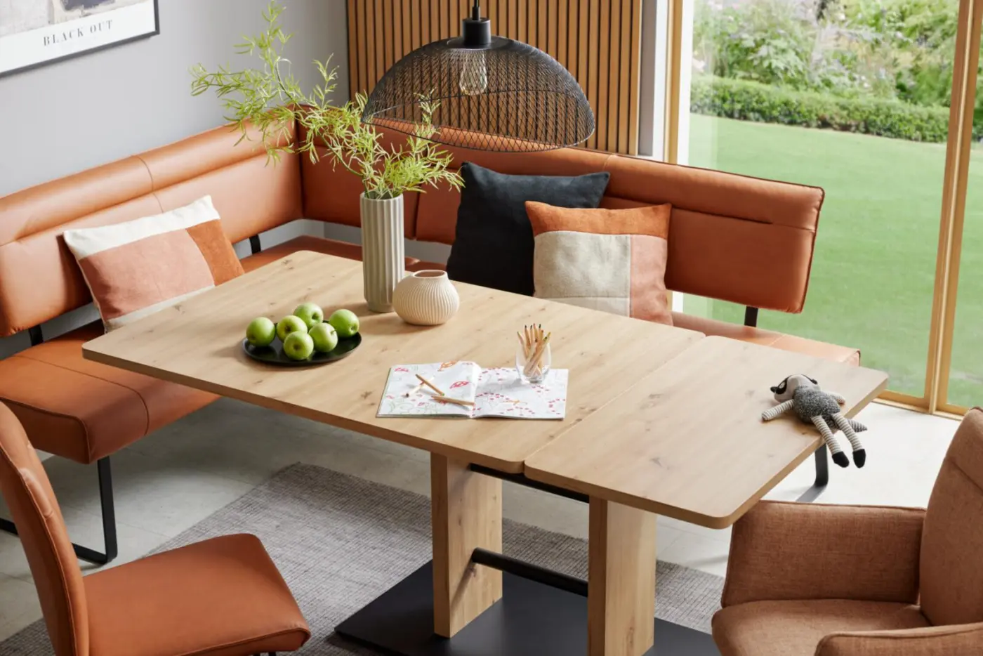 Interliving Funktionstisch Serie 5505 Eiche Artisan NB ca. 90 x 130 (178)cm