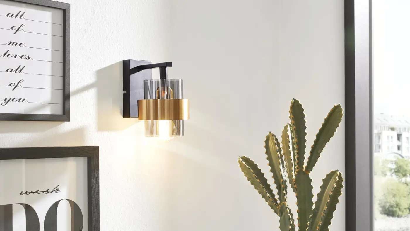 Interliving Wandleuchte IL 9333 Schwarz