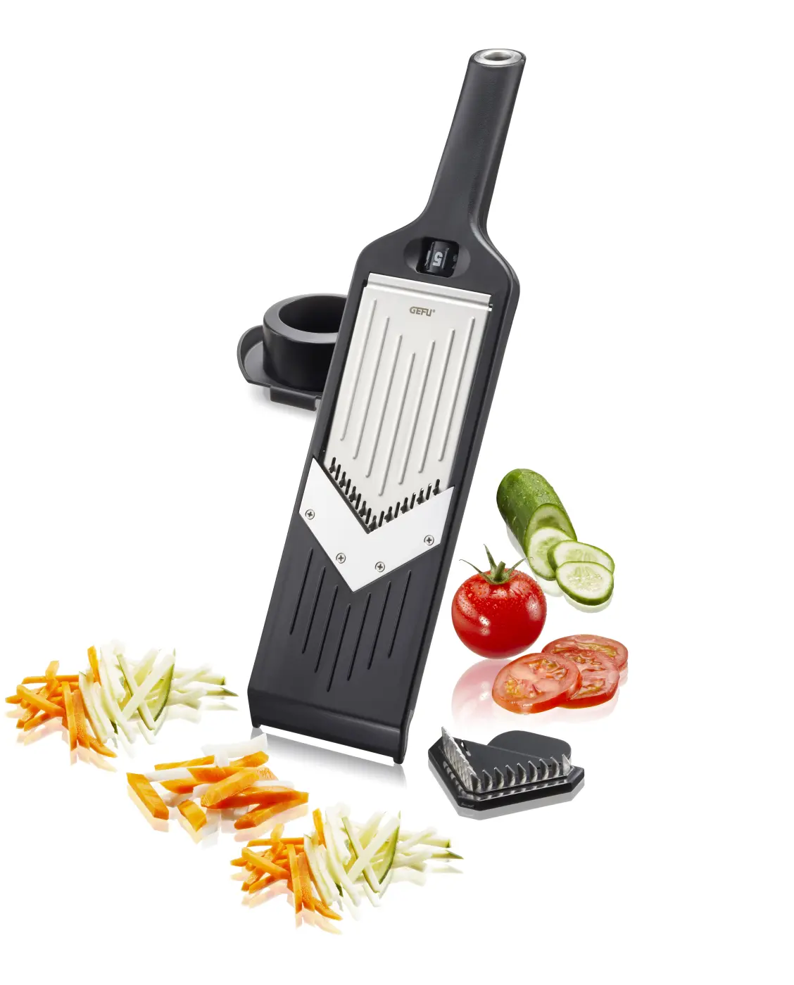 Gefu V-Hobel VIOLI® 2.0 Schwarz, silber