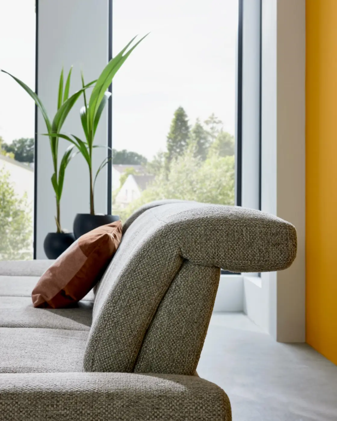 Interliving Wohnlandschaft Serie 4460 hellgrau ca. 203 x 307 cm