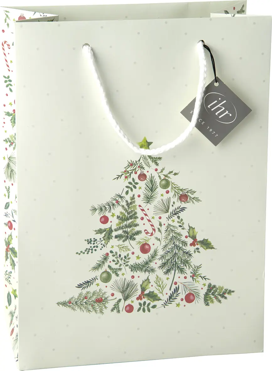 Ihr Geschenktasche CHRISTMAS BRANCHES TREE l.gr 20X10X27,5 cm