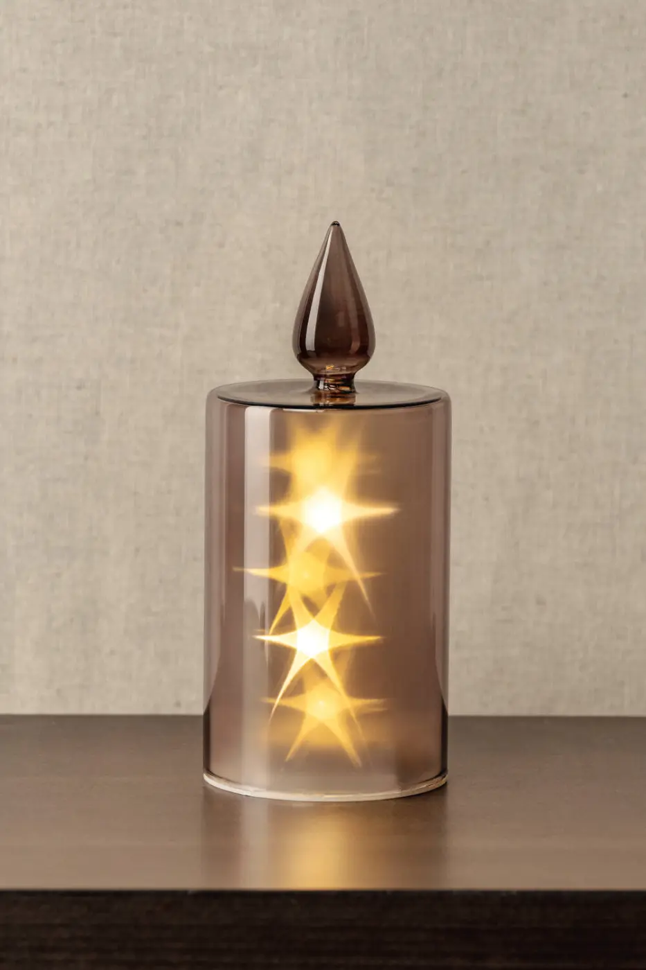 Leonardo LED-Lampe SILENZIO Materialmix grau