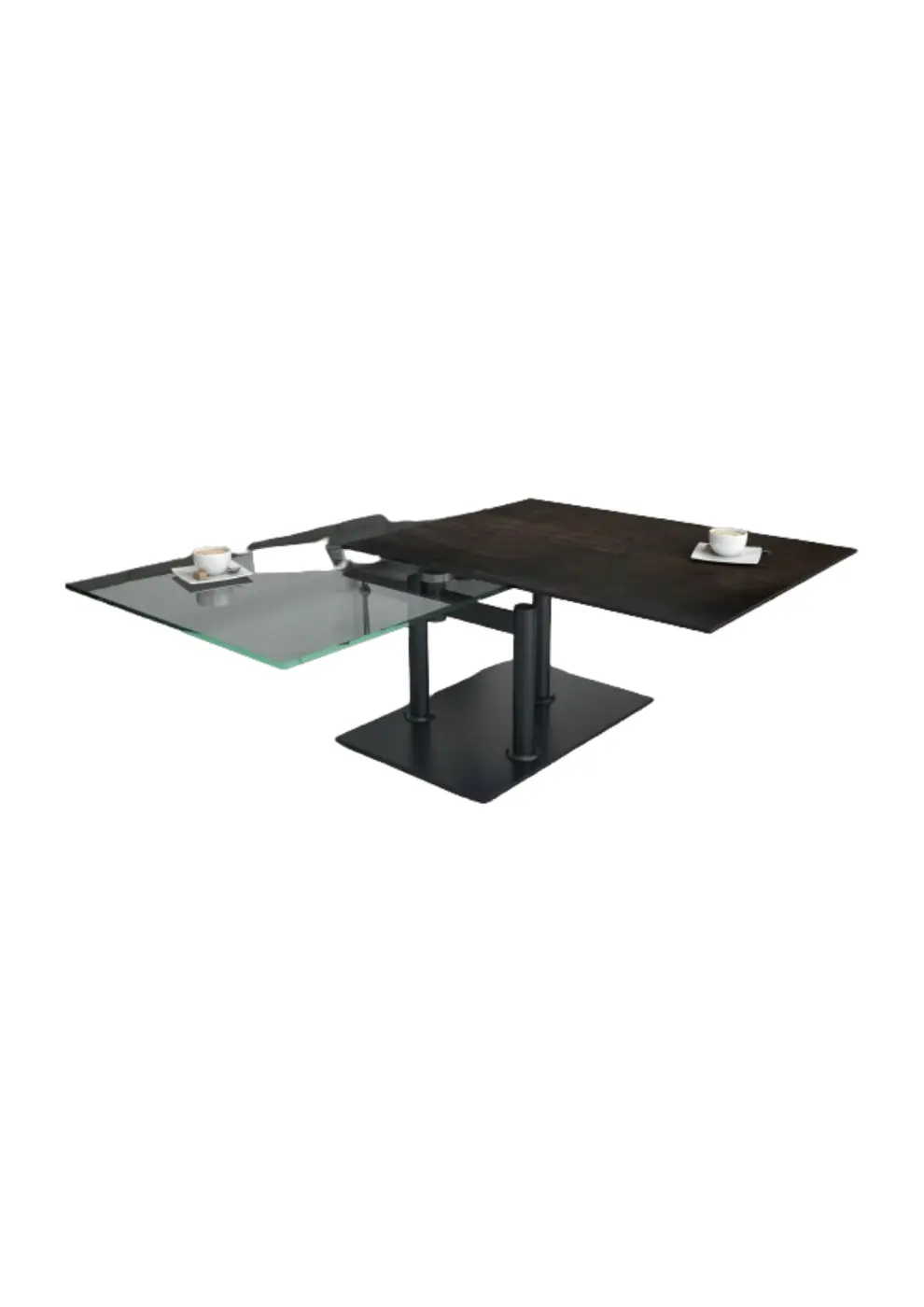 Akante  Couchtisch BARCELONA  Titan ca. 95  - 163 cm