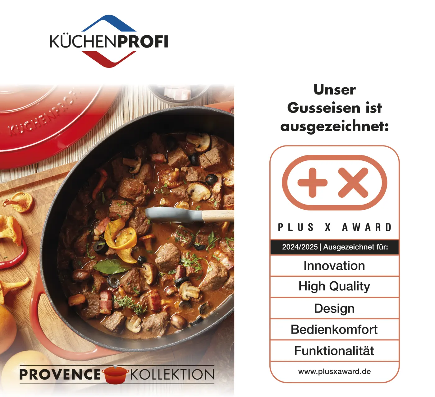 Küchenprofi PROVENCE - Bratentopf rund, 24 cm jade