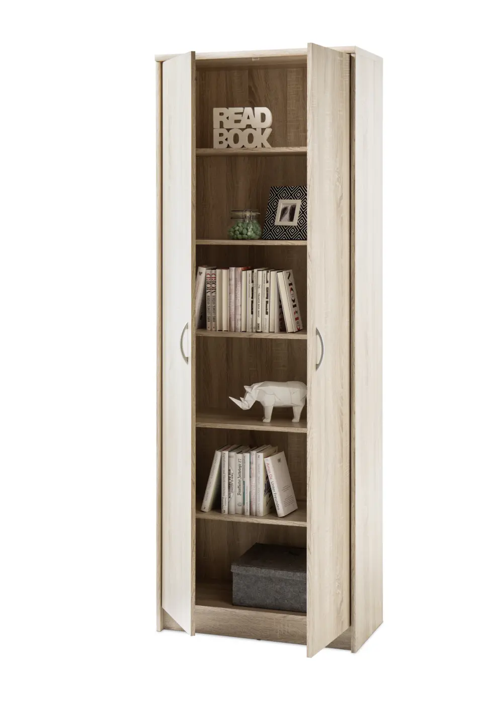 BegaConsult  OPTIMUS Hochschrank Eiche Sonoma BHT ca.  72x198x35 cm
