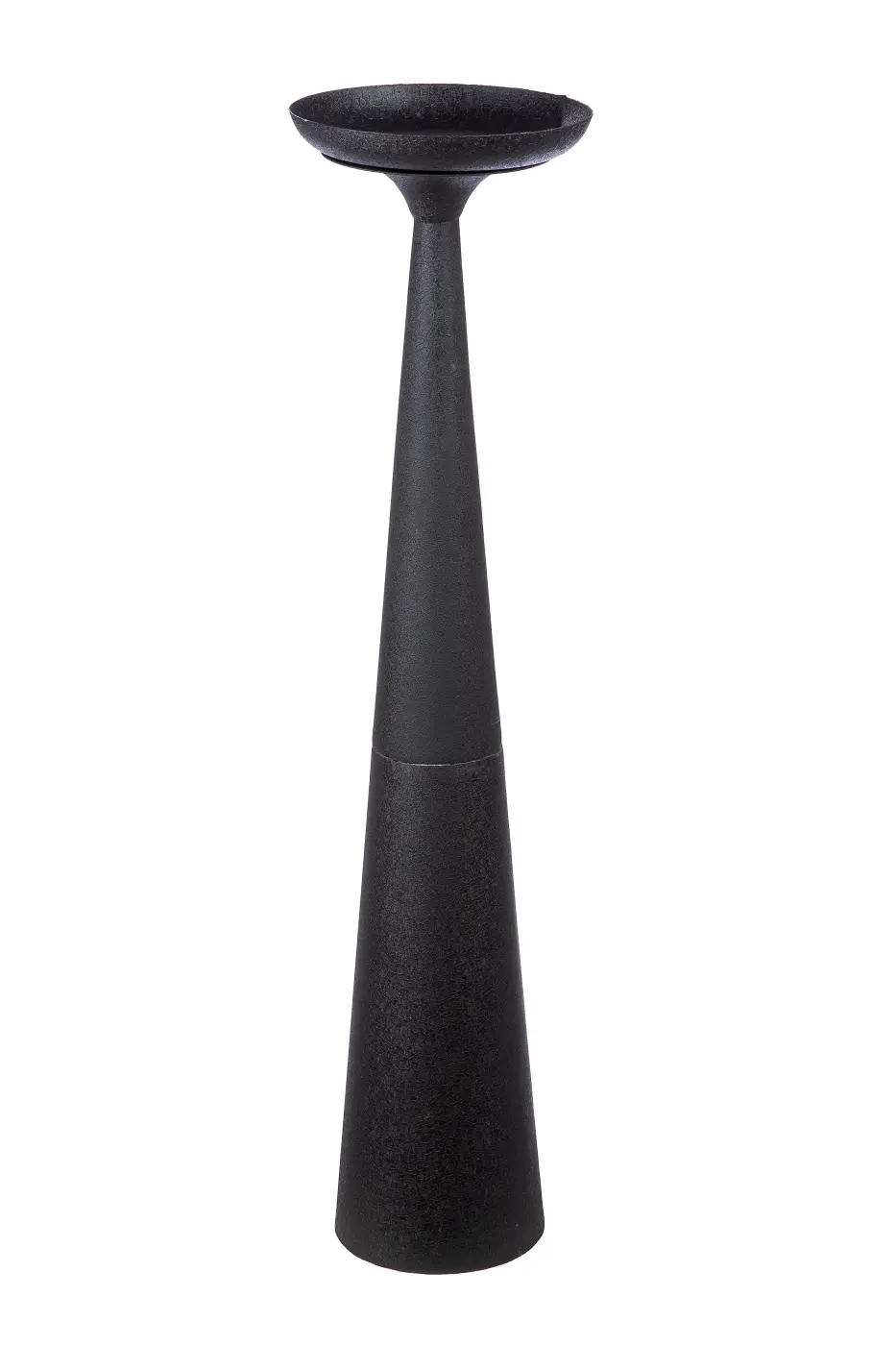 Gilde Kerzenleuchter "Rotonda" schwarz H:84cm D:21cm