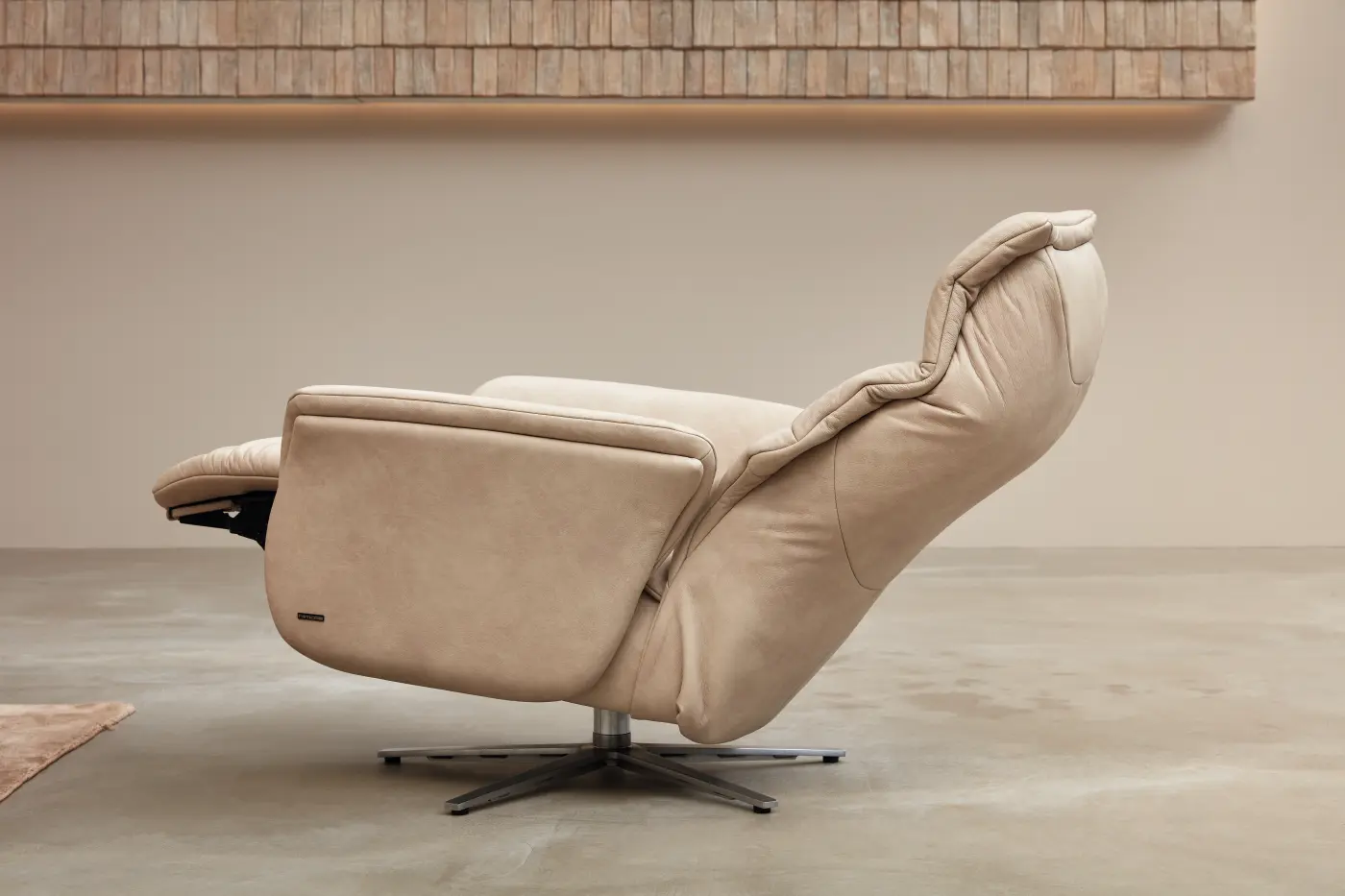 Himolla  Relaxsessel Serie Easy Swing 7051 Leder beige 2 motorisch + Aufstehhilfe