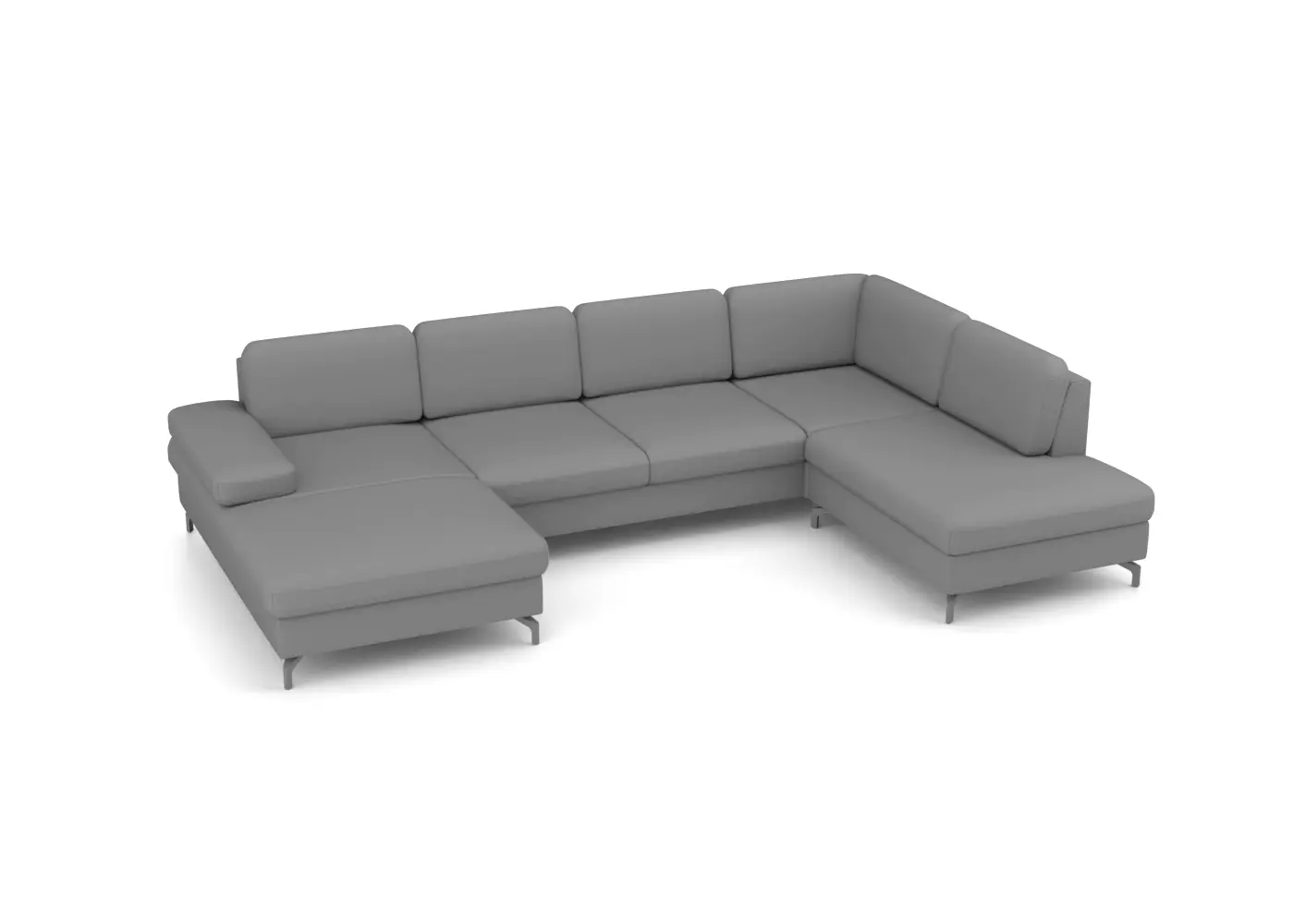 Sit & More Wohnlandschaft Morris grau ca. 171 x 337 x 215 cm