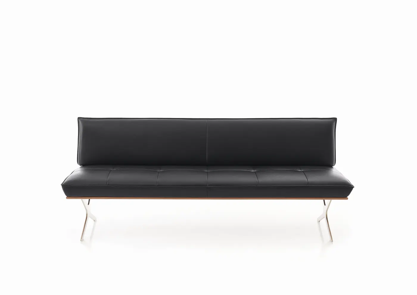 Koinor Einzelbank DINING Leder  schwarz ca. 214 cm breit