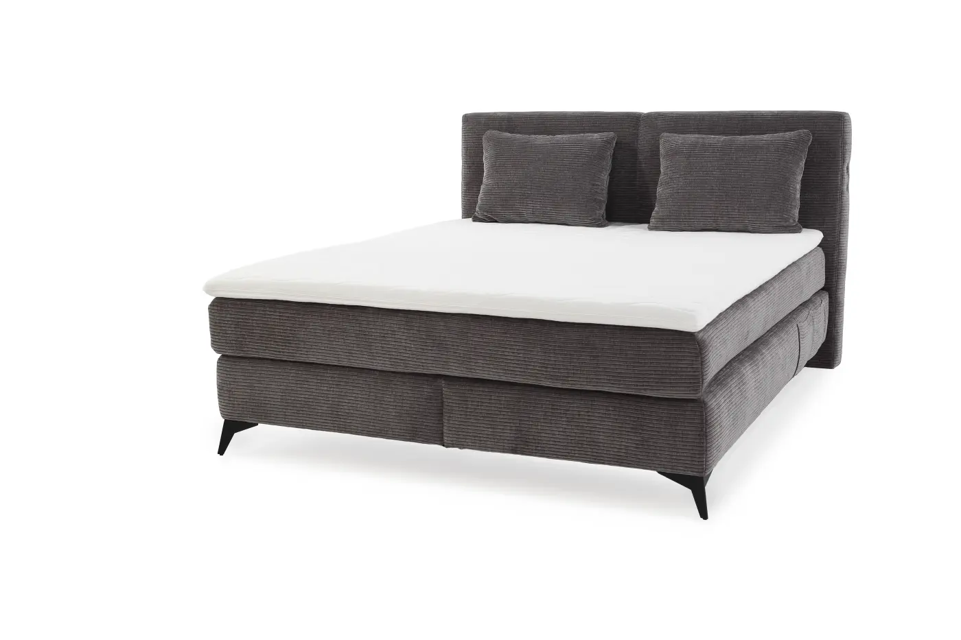 Jockenhöfer Boxspringbett Kira Mix dunkelgrau LF 160 x 200 cm