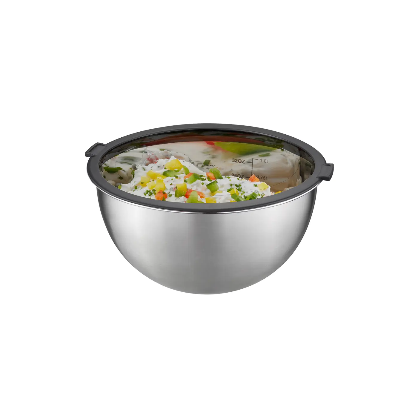 Gefu Schüssel-Set MONDI Schwarz, silber