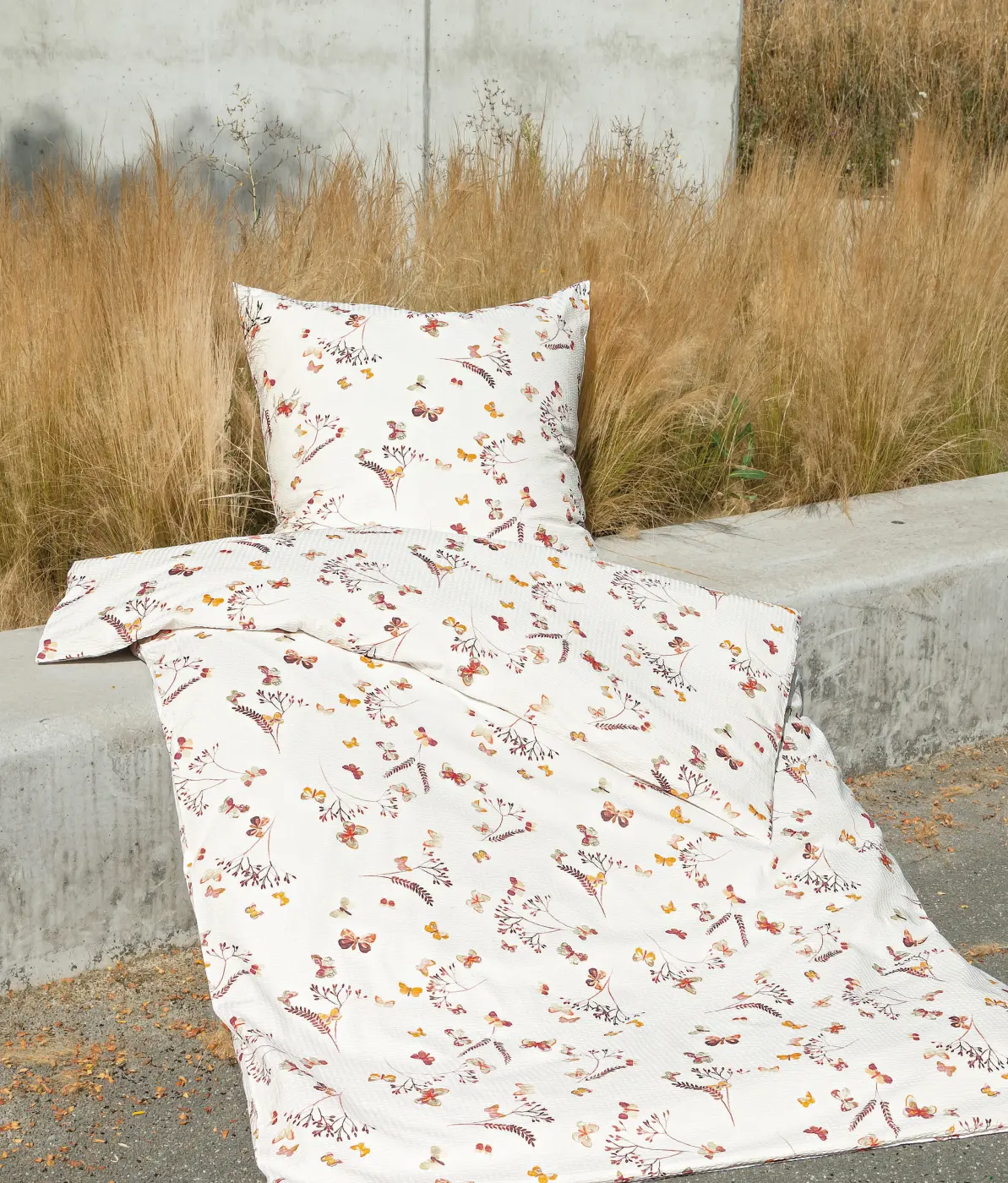 Janine  Bettwäsche Palermo 155x220/80x80 cm gemustert
