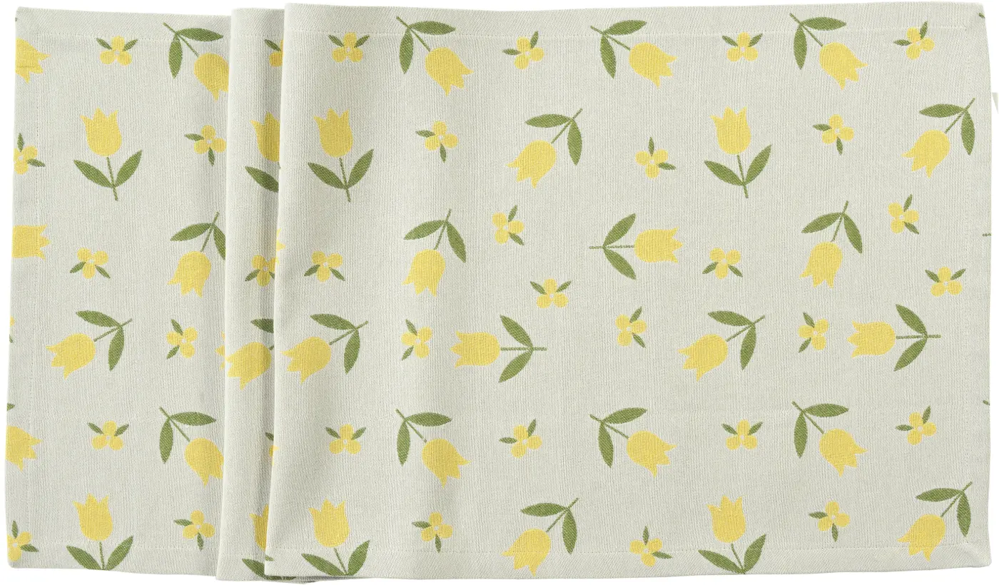Sander Tischläufer Tulie ecru/yellow 40 x 100 cm